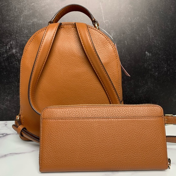 Kate Spade Jackson Leather Backpack / Wallet Set - Picture 3 of 12